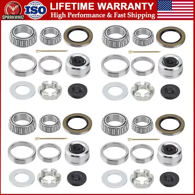 4Sets 25580 14125A Trailer Hub Wheel Bearing Replace Kit Fit 5200-7000lbs Axles • $73.99