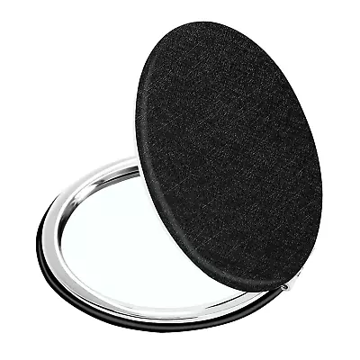 Compact Vanity Makeup Mirror For Men Women Girls Black Elegant Round Travel Cos • $7.23