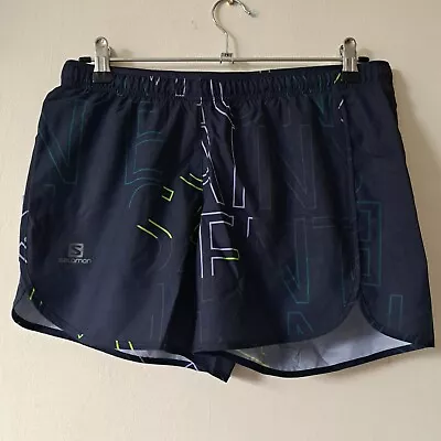 Salomon Agile Shorts Womens Running Shorts Size M Grey Monogram NEW Pocket • £24.99