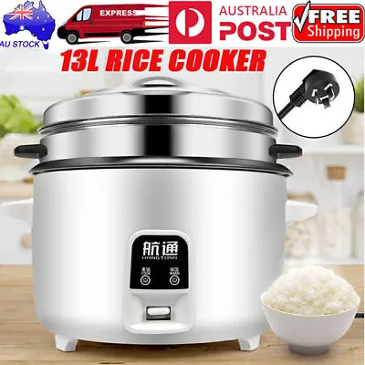 AU 13L Commercial Rice Cooker Restaurant Hotel Rice Cooker Steamer Non-Stick Pot • $109.99