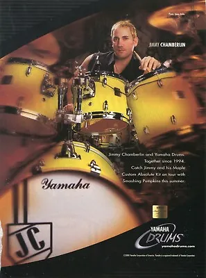2000 Print Ad Of Yamaha Maple Custom Absolute Drum Kit W Jimmy Chamberlin • $9.99