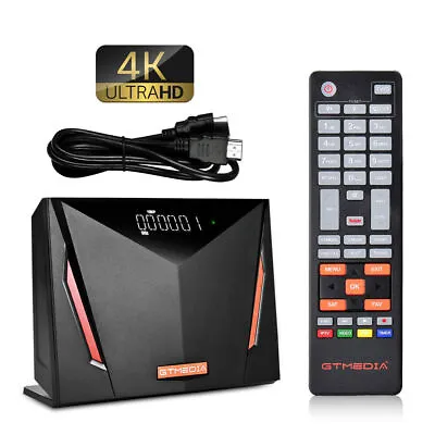 4K GTMEDIA V8 UHD HEVC H.265 Satellite FTA TV Receiver DVB-S2 T2 ATST-C PVR BOX • $66.99