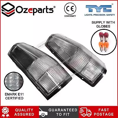 Pair Tail Light Clear Smokey For Ford Falcon XD XE XF XG XH Ute Panel Van 81~98 • $79.20