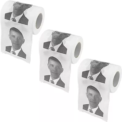Face Only Fairly Odd Novelties Obama Novelty Toilet Paper Pack Of 3 • $17.59