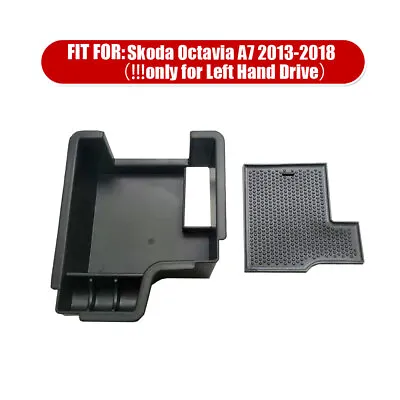 Car Central Storage Armrest Storage Box For Skoda Octavia(A7) LHD 2013-2018 • $12.98