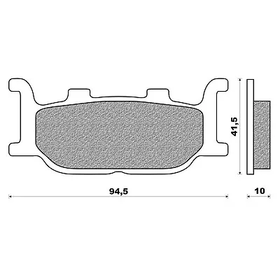 Front Brake Pads Touring Organic For Italjet 250 Jupiter 2002 To 2003 • $50.68