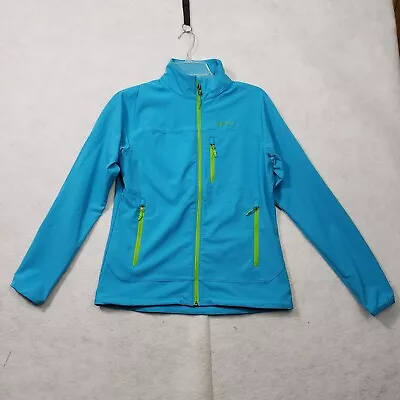 MARMOT Tempo Softshell Jacket Womens Medium Teal Full Zip Lightweight Stretch • $17.99