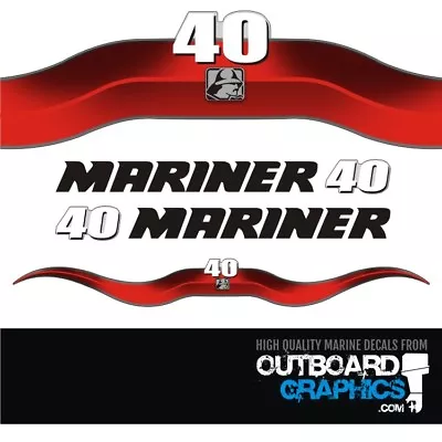 Mariner 40hp 2 Stroke Outboard Decals/sticker Kit • $45.34