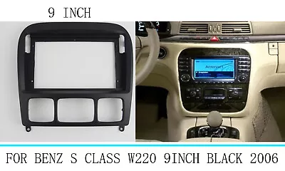 Car Stereo Radio Fascia Panel Kit 9 Inch Frame For Mercedes Benz S Class W220  • $48.99