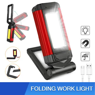 COB LED Magnetic Work Light Rechargeable Inspection Torch Lamp Flexible Torch • $13.69