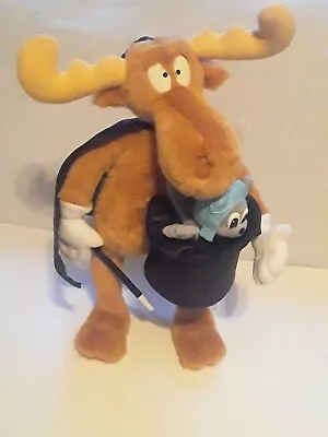 Rocky & Bullwinkle Plush/Doll 19.5  Tall Talking Magician Magic Hat/Cape/Wand • $32.98