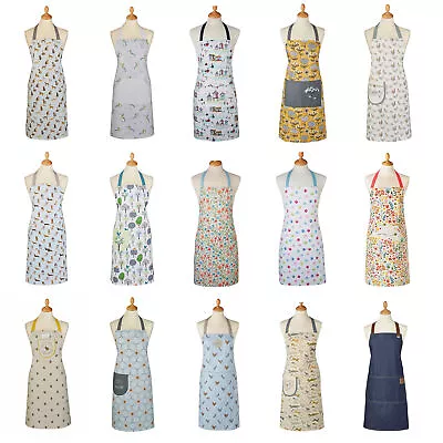 Cooksmart Cotton Apron With Pocket Cooking Baking Kitchen Chef Many Designs • £8.16