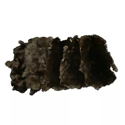 Glacier Wear Rex Rabbit Pelts Hides Fur Charcoal - Rbt1030 • $29.95