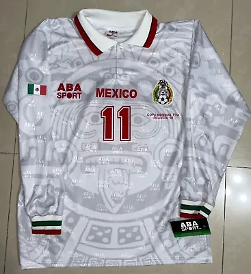 BLANCO MEXICO 98  Size M   SHIRT ABA SPORT NEW WITH TAGS MANGA LARGA  • $185