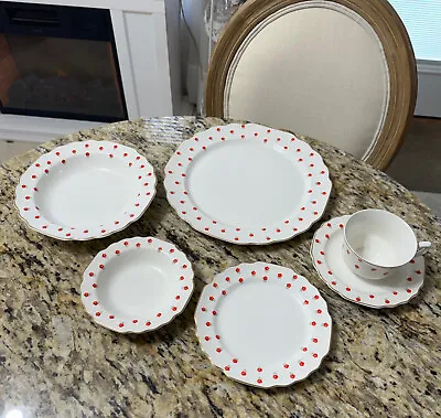 W.S.George Blushing Rose China - 2 Place Settings • $65