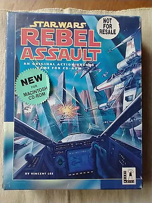 Star Wars Rebel Assault Macintosh Box (Game Manual Catalog)  Mac • $9