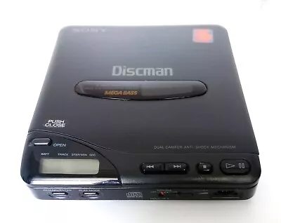 Vintage Sony Discman D-66 CD Player Mega Bass. Compact Disc. Powers Up. • $26.75