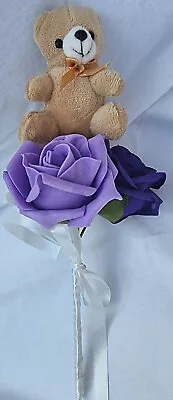£14.95 • Buy Flower Girl Teddy Bear Rose Wand For Wedding, Bridesmaids