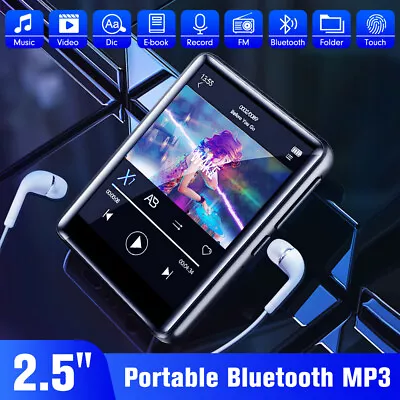 Bluetooth Support 128GB MP4/MP3 Lossless Music Player FM Radio Recorder Sport US • $27.45