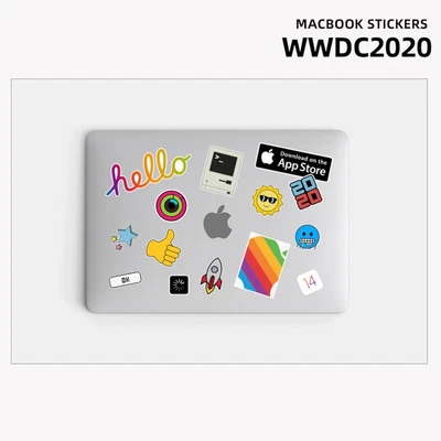 £4.95 • Buy MacBook Stickers Apple WWDC 2020 Vinyl Decals Laptop Air Pro IPad - Set #1