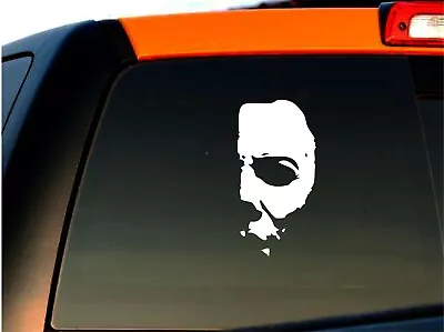 Michael Myers Decal Sticker Window Truck Car Halloween Vinyl | White | 6  X 3  • $3.69