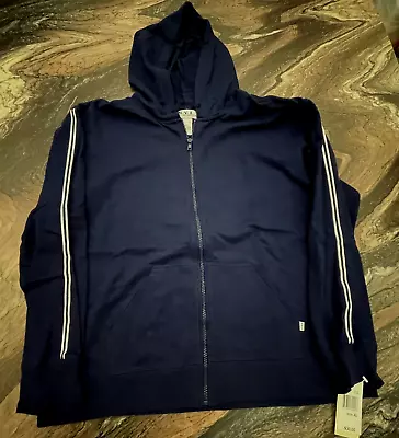 New York Laundry (NYL) Navy Blue Hooded Full Zip Front Jogging Top Size XL • £18.34