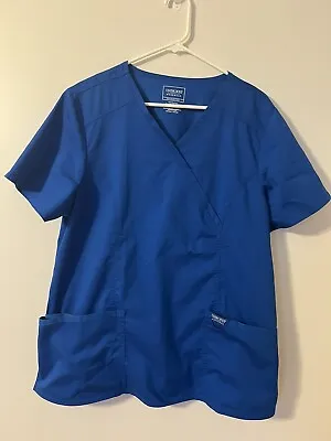 Women’s Cherokee Workwear V-Neck Scrub Top Blue XL • $9.99