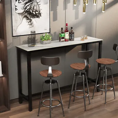 Heavy Duty Bar Table Bar Height Pub Table Rectangular Marble Top Kitchen Table • $164.90