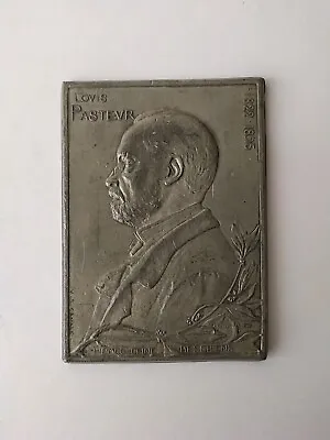 Antique Louis Pasteur French Chemist Microbiologist Lead Medal Signed  • £10