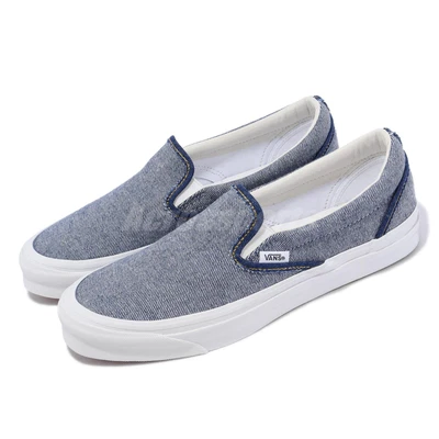 $94.99 • Buy Vans Vault OG Classic Slip Indigo Blue White Men Unisex Casual Shoes VN0A32QNIND