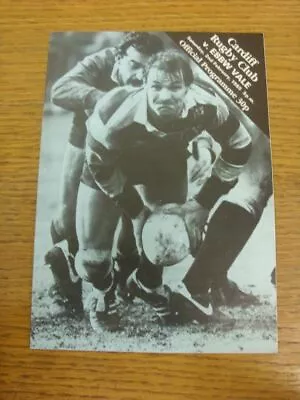 02/02/1985 Rugby Union Programme: Cardiff V Ebbw Vale  (Team Changes). Faults Ar • £3.99