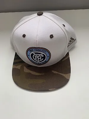 New York City FC Adidas Snap Back Hat/ Cap - Camo Print Rare • £6