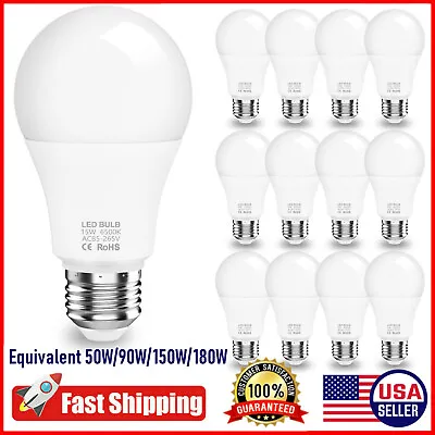 1-5PCS E27 LED Light Bulbs  Equivalent  50W 90W 150W 180W Daylight Energy Saving • $10.95