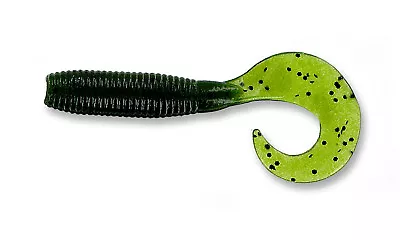 Yamamoto Grub Single Curly Tail 40-20-194 Watermelon Seed 4 Inch Fishing Bait  • $11.45