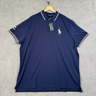 Polo Ralph Lauren Polo Shirt Mens Size 3XL NAvy Blue US Open Tennis Lightweight • $50