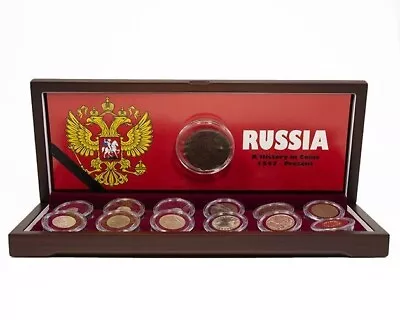 The History Of Russia: Ivan The Terrible – Vladimir Putin. (13-Coin Boxed Set) • $250