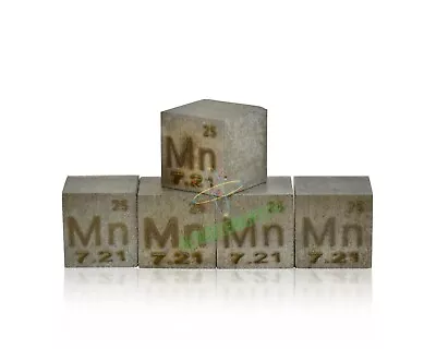 Manganese Metal Cube 0 3/8in Standard Density Cube 99.9% For Element Collection • $125.39