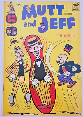 Mutt And Jeff #143 1965 Harvey Silver Age Comic G/VG • $5.49