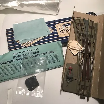 Hornby Dublo 3-Rail 3729 Left Hand Points. Boxed  Leaflets & Tag. Used. • £7.99