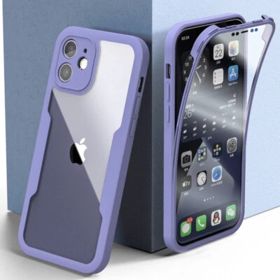 $5.99 • Buy 360 Full Body Screen Case For IPhone 14 13 12 11 Pro Max XR X XS Max 7 8 Plus SE