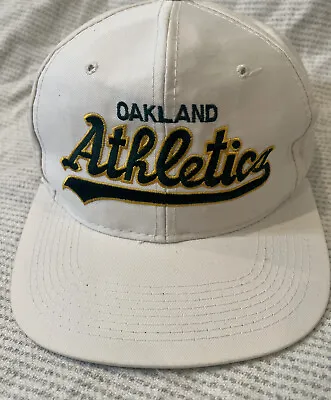 Oakland Athletics Hat Cap Men Snapback White Vintage Sports Specialities MLB • $68.99