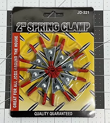 8 Pcs Pack Mini Spring Clamp Set 2 Inch Metal  Spring Clamp Clips  • $7.50