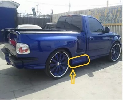 97-99 00 01 02 03 Ford F150 Step Side Lightning CLOSED-EXHAUST SIDE SKIRTS 1pc • $300