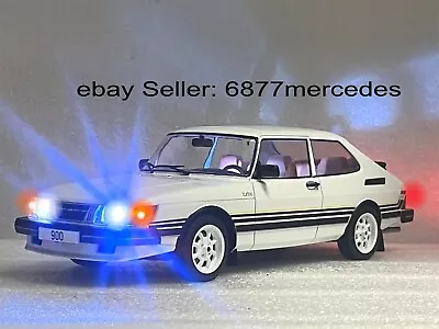 1986 Saab 900 TURBO  Working LIGHTS LED 1/18 Exclusive Die-cast By MCG CooL!!!! • $159.97