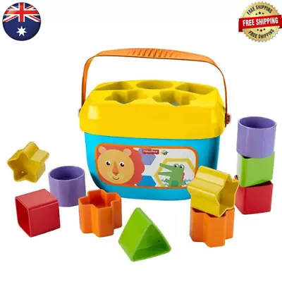 Fisher-Price Baby's First Blocks Baby Shape Sorter Toy Kids Learning Educational • $15.89