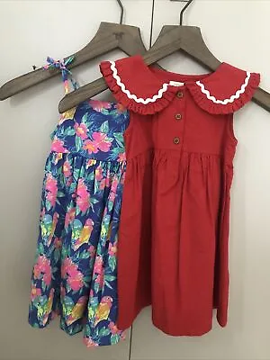 Baby Girls Summer Dresses 18-24months NEXT Matalan Floral Red • £7.99