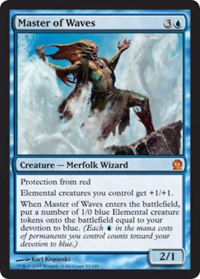 MTG Master Of Waves - Foil Light Play English Theros • $2.89