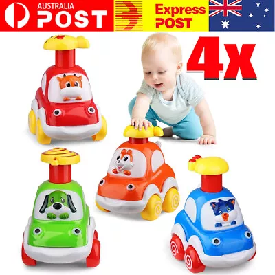 Baby Toy Cars For 1 2 3 Years Old Toddler Cartoon Wind Up Car Birthday Gift Toy • $10.99