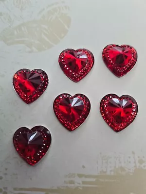 £2.90 • Buy Red Heart Flatback Diamante/Rhinestone Style Flatback Decoden Embellishments