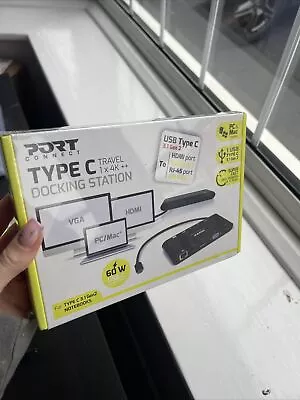 £39.99 • Buy PortConnect | Type C Docking Station USB 3.1 Gen2 | 1x4K++ | PC&MAC | Brand New